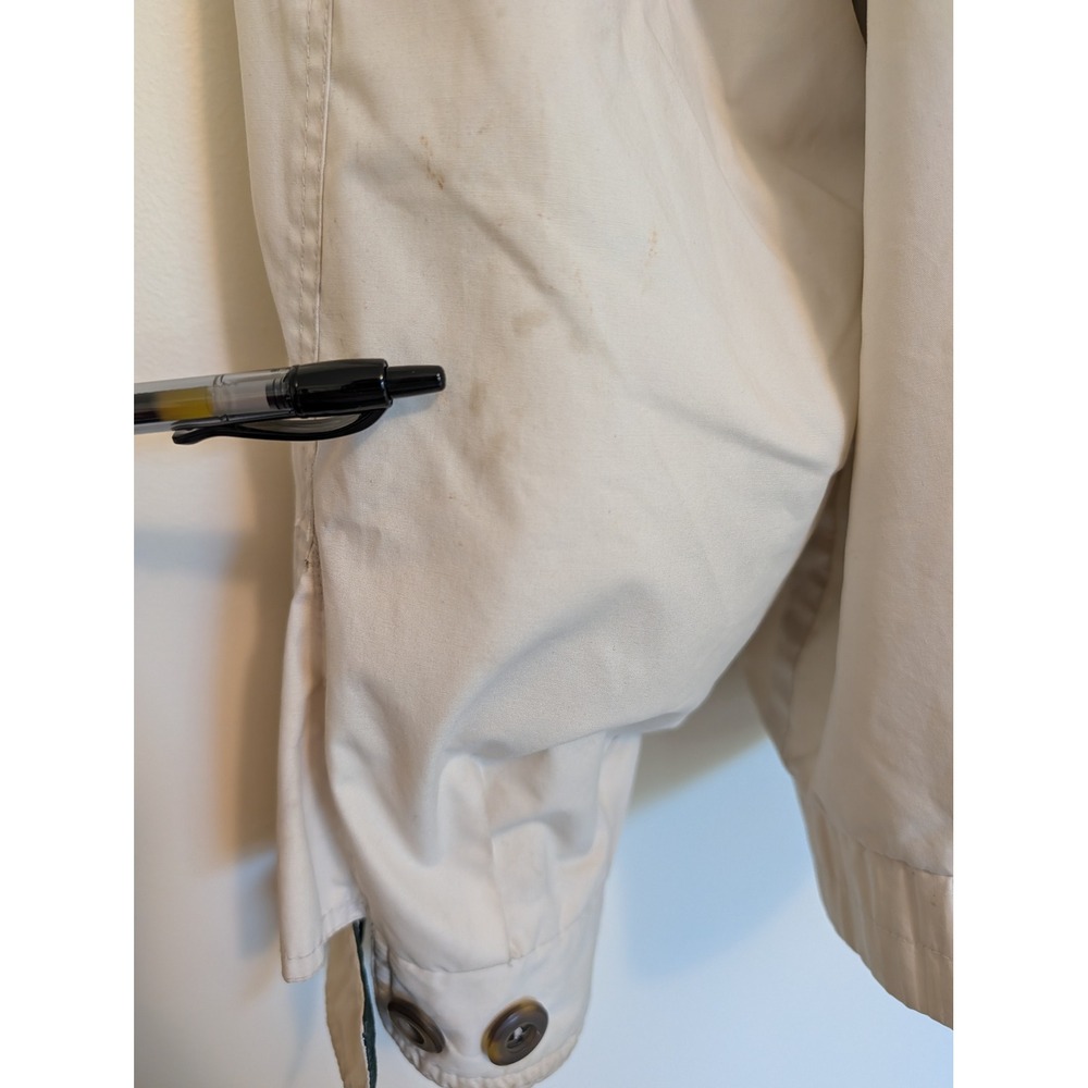 Vintage London Fog Harrington Bomber Jacket Zip Out Liner Beige Mens Size Large - Picture 11 of 13